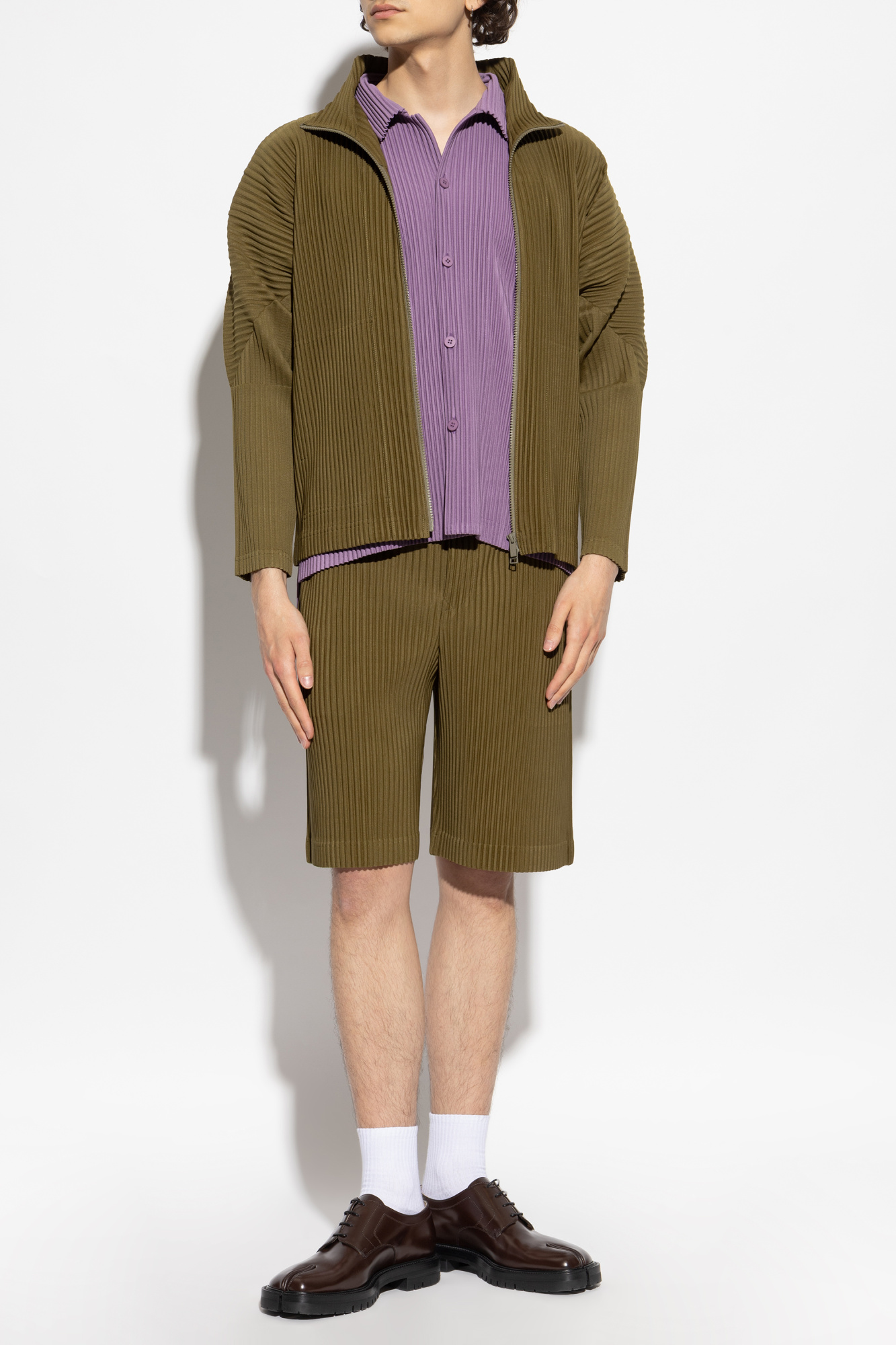 Homme Plissé Issey Miyake Pleated Cardigan | Men's Clothing Homme Plissé Issey Miyake Pleated Cardigan | Men's Clothing
